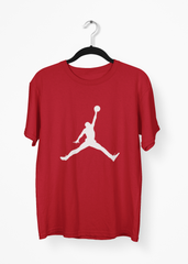 Jordan Red Basketball Half Sleeve T-Shirt