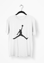 Jordan White Basketball Half Sleeve T-Shirt
