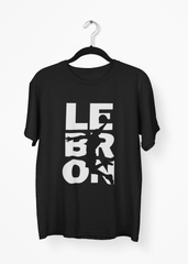 Lebron Black Basketball Half Sleeve T-Shirt