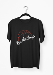 Basketball Black Half Sleeve T-Shirt
