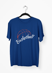 Basketball Blue Half Sleeve T-Shirt