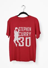 Curry 30 Red Basketball Half Sleeve T-Shirt